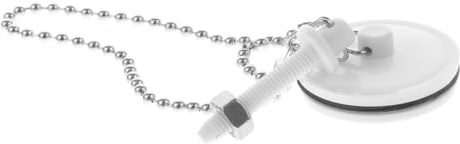 Yardenfun Tapón de Drenaje Multifuncional con Cadena de Metal para Fregadero y Bañera Accesorios de Cocina y Baño para Drenajes y Resistente y Reutilizable