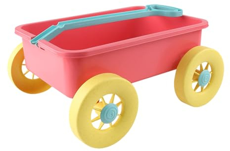 Beach Toy - Portable Adventure Waagon Toy, Pull Along Kids Wheelbarrow and Gardening | Beach Trolley, Outdoor Fun Toys for Garden, Swimming Pool,lake,backyard