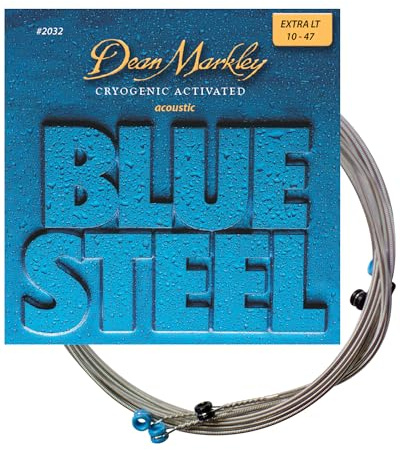 Dean Markley 2032 .010 - .048 Blue Steel Cryogenic X-Large Acoustic Guitar Strings