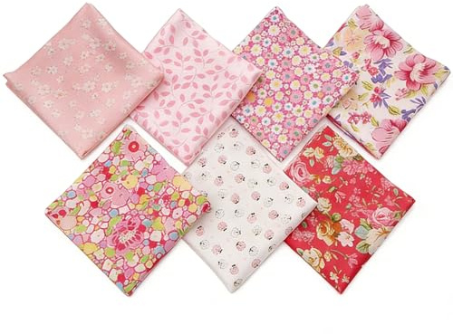Wohlstand 7pcs / set Tissu en coton pour la couture Quilting Patchwork Home Textile Série Couture Quilting Fabric Patchwork Vêtements Sewing Artisanat rose Tilda Doll Body Cloth(50 x 50cm)