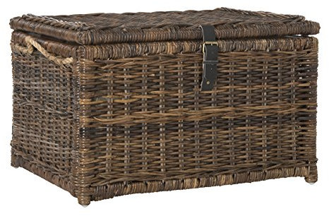 happimess HPM9001B Caden, tronco in vimini da 76cm per casa, camera da letto, soggiorno, corridoio, marrone