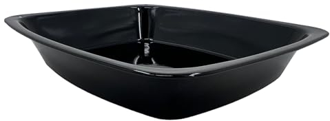 Great British Bakeware 38cm Vitreous Enamel Extra Large Baking Tray Oven & Roasting Tray, Heavy Duty Vitreous Enamel Bakeware, Roasting Tin, Baking Pan, Made in England, Scratch Resistant