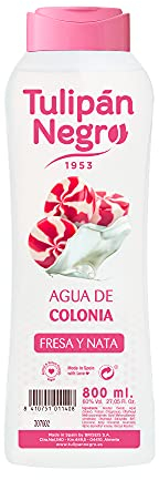 Tulipán Negro, Agua de Colonia Unisex Fresa y Nata, El embalaje puede variar, 800 ml