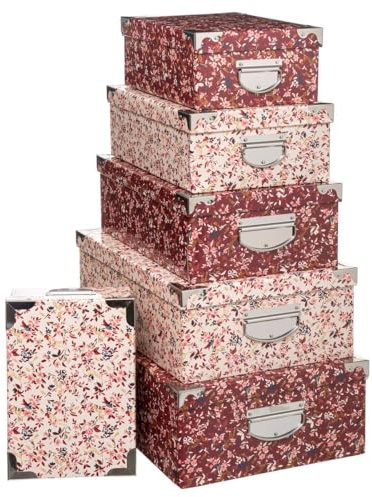 5five - 6 boîtes delicatesse rose coins métal