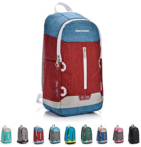meteor 10 och 20 l kylryggsäck, kylväska, isolerande ryggsäck, lunchryggsäck, kylbox, picknick, ryggsäck, EIS, campingväska, picknick-tashe utomhus, resetashe (10 l, hav/grön)