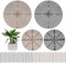 ZCOINS Lot de 4 grandes grilles de protection pour pots de fleurs, 52 cm et 30 cm, découpables, protection des plantes, chats et enfants, cache-fleurs d'intérieur et extérieur, avec supports