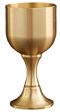 Copa de cáliz de latón para vino, copa de latón, vasos para bebidas y licor para fiestas de vino