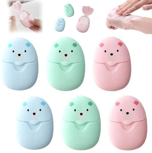 300 Pezzi Monouso Portatili Saponette, Sapone in Fogli da Viaggio, Fogli di Sapone Portatili, Getta Portatile Mini Sapone, Compresse di Sapone Portatili per Cucina, Campeggio, Escursionismo, Barbecue