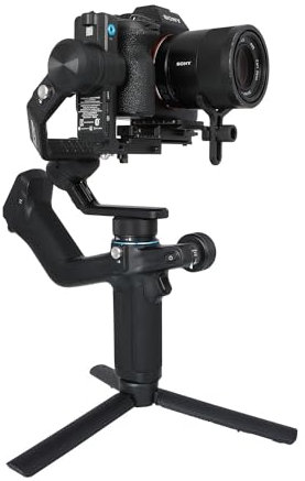 Feiyu SCORP Mini 2 Gimbal Stabilizer for Camera/Action Camera.Smartphone,Built-in AI Tracker,Native Vertical Shooting,1200g Payload,Bluetooth Control,for Canon/Sony/Panasonic/Nikon/Fujifilm,Black