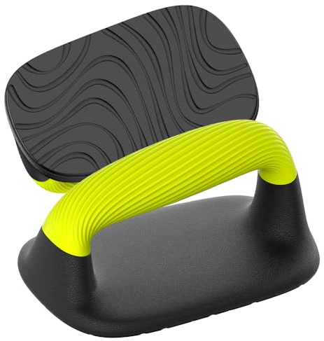Lifeswell Push Up Bars – Ergonomic Pushup Handles for Floor Strength Training, Non-Slip Push-Up Stands with Soft Grip, Pushups Bars for Home Gym Workout, Neon Green