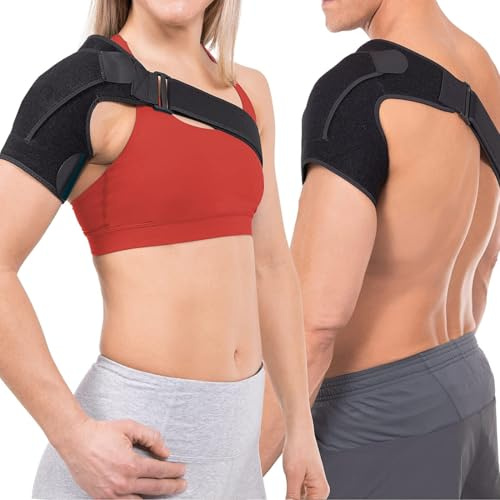 YOFDAL tutore spalla Tutore Spalla, Tutore Spalla Sinistra Uomo, Supporto per Spalla Regolabile, per Sollievo Dal Dolore Alla Spalla, Tendinite, per Braccio Destro e Sinistro