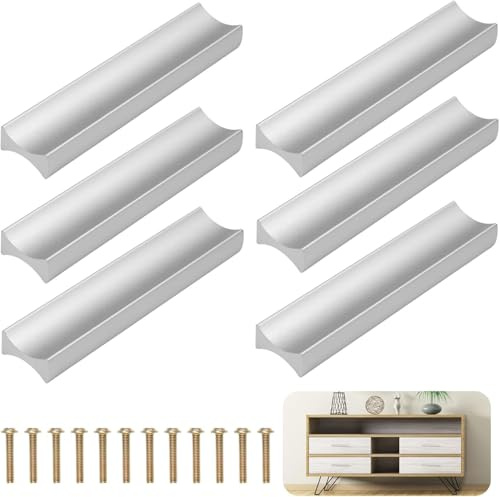 Maniglie Per Mobili Da Cucina, 6 Pezzi Maniglie Armadio, Distanza Fori 32mm