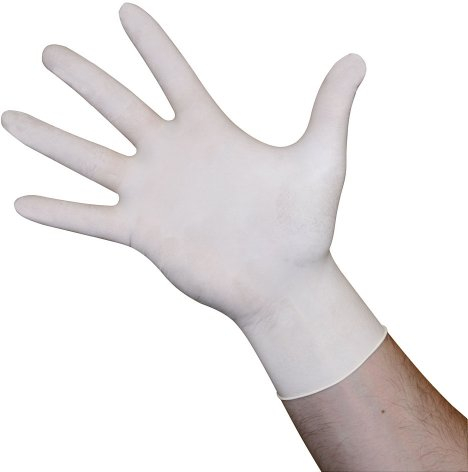 Kerbl 100 Gants Latex poudrés x-Large, Blanc