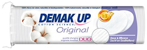 Demak'Up Original - Coton à démaquiller Disque - lot de 5 paquets de 65 cotons