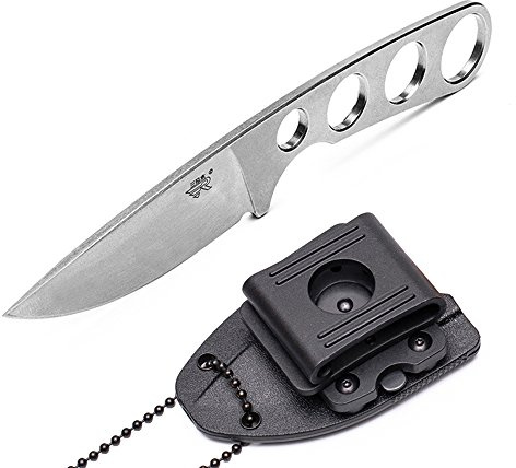 Sanrenmu Fixed Blade Knife 7130 Full Tang Kompaktes Outdoormesser mit Scheide (Steinwäsche)