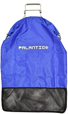 Scuba Choice Palantic Blue Lobster Fish Catch Gear Nylon Game Bag Net with Squeeze Open Handle - Durable, Lightweight, 16 x 7 Mesh for Easy Carry, Perfect Fishing and Diving
