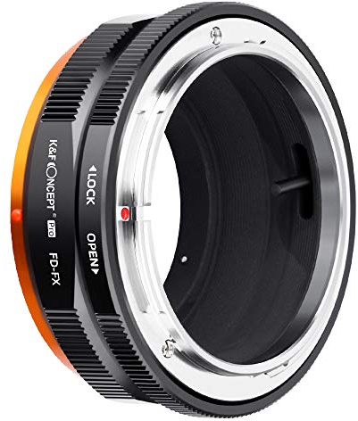 K&F CONCEPT- Adaptador de Enfoque Manual, Compatible con Objetivos Lentes de Canon FD FL Mount y Cuerpos de Cámara Fujifilm X Mount,Fuji,FX,Montura X Cámara, Anillo Adaptador Manual Lens