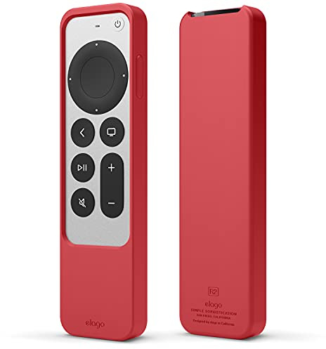 elago R2 Slim hülle Case Kompatibel mit Apple TV 4K Siri Remote 3. Generation (2022) und 2. Generation (2021) (Rot)