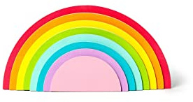 Legami RST0001, Bloc-notes autocollant, Rainbow Thoughts, Bloc-notes autocollant en forme d'arc-en-ciel, 12 x 6 cm, 152 feuilles adhésives amovibles et repositionnables en 8 couleurs différentes