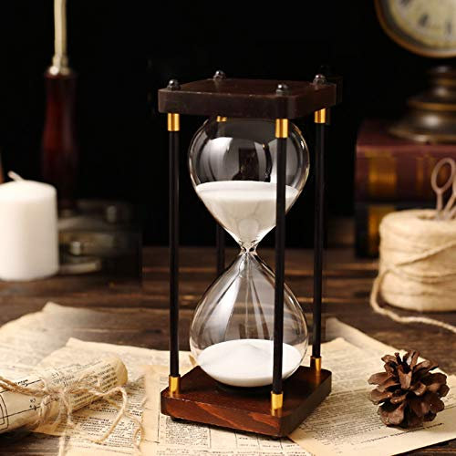 Timglas sandtimer stort mode färgglatt sandglas sandglas timglas timer vintage 15/30/45/60 minuter glas sandglas för gåva kontor skrivbordsdekoration (15 minuter)