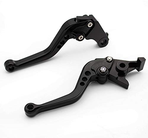 NICEDOLL Leviers de frein d'embrayage CNC pour moto compatibles avec YZF R3 R25 2013-2022, MT-03 MT-25 MT03 MT25 2015-2022, courts et réglables