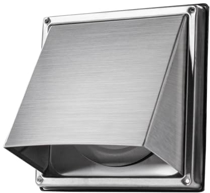 Insvrecho Cubierta de ventilación para secadora de escape de 12,7 cm al aire libre para la casa con solapa