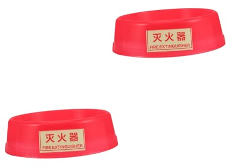 Angoily 2St Sockel für Feuerlöscher Feuerlöscherhalter Feuerlöscher für LKW Lampenschirme für Deckenleuchten Auto Feuerlöscherständer Autozubehör Kofferraum-Organizer Plastik rot