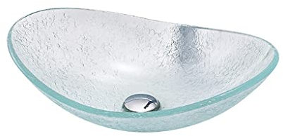 JYBNBBE Lavabos de baño Lavabo de encimera Lavabo de Vidrio Templado Lavabo de Hotel Simple Creativo Arte Lavabo de encimera Lavabo de encimera