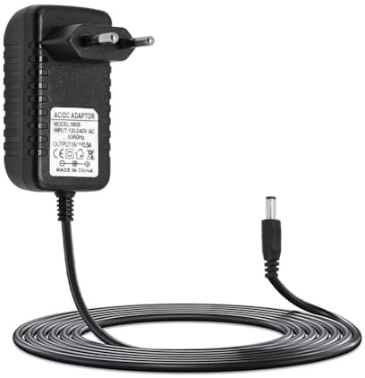 Vmoomax Alimentatore di rete da 6 V, 0,5 A, 500 mA. Caricatore per auto elettriche, moto per bambini, auto antiscivolo, quad, auto sportive e altri dispositivi da 6 V