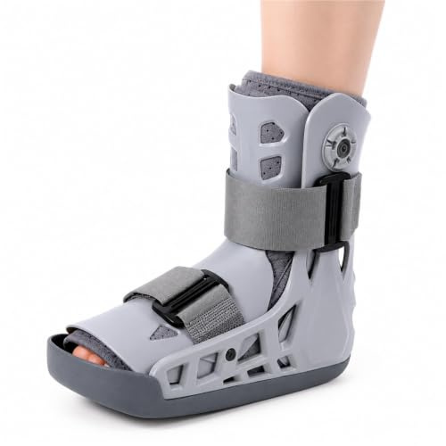 Bota Ortopédica Walker Neumática para Fractura de Tobillo y Pie con Células de Aire Duplex Carcasa Semirrígida Transpirable y Suela Antideslizante Talla(S)