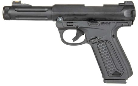 AirsoftManiacs Pistola Airsoft AAP-01 Assassin GBB Action Army | Construcción en polímero resistente, incluye un cargador de gas, compatible con BBs de 6 mm.