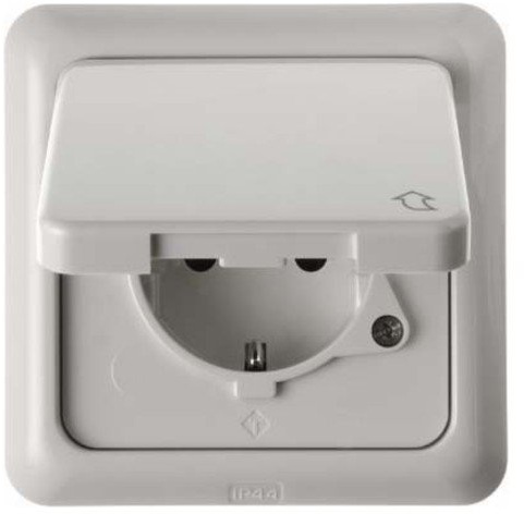 Berker Steckdose ws 4718 mit Steckklemmen WG-UP IP44 Steckdose 4011334141389
