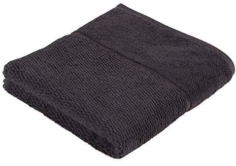 frottana Pearl Handtuch 50 x 100 cm aus 100% Baumwolle, graphite
