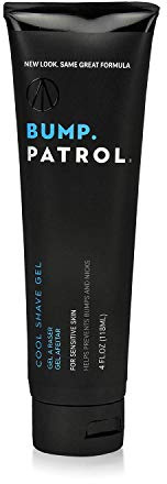 Bump Patrol Cool Shave Gel - Sensitive Clear Shaving Gel with Menthol Prevents Razor Burn, Bumps, Ingrown Hair - 4 Ounces