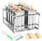 Edelstahl 10 Stück DIY Eis Popsicle Form Eis Form und selbstgemachte ideal für Innen- und Außenbereich