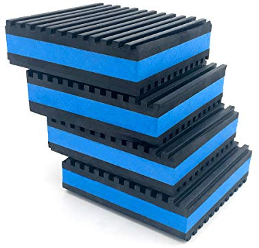 Air Jade 4 Pack Rubber Anti-Vibration Pads, 2 x 2 x 7/8 inches Heavy Duty EVA Vibration Isolation Pads Mats for HVAC, Washers, Compressors, Treadmills, Air Conditioner