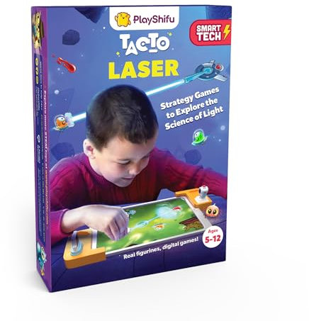 PlayShifu Interactive STEM Toys - Tacto Laser (Kit + App) | Educational Toy Science Kit for Kids | 4 5 6 7 8 Year Old Birthday Gifts | Brain Games & STEM Learning | 200+ Puzzles (Tablet not Included)