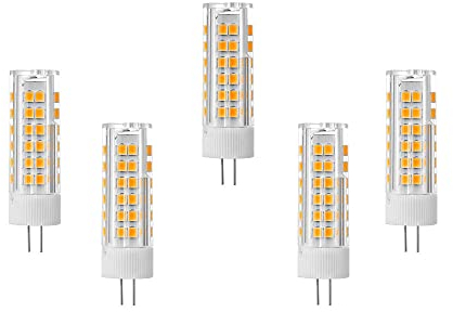 Ruihua Lampadine a LED G4 7W(Equivalente a una Lampada Alogena da 70W) Mini Lampadine a Capsula 700LM G4 Non Dimmerabile Bianco Caldo 3000K G4 per Illuminazione Domestica AC220-240V,Confezione da 5