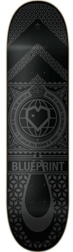 Centrano Home Heart Skateboard Deck Schwarz/Grau 8.25