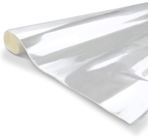 Netuno 50 fogli di cellophane trasparente, 70 x 100 cm, rotolo di carta da regalo, rotolo di cellophane per fiori, pellicola di cellophane
