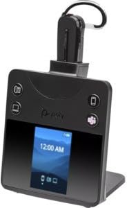 Poly Savi 8445 Office - Savi 8400 Series - Headset - Convertible - DECT/Bluetooth - Wireless - Black - Certified for Microsoft Teams