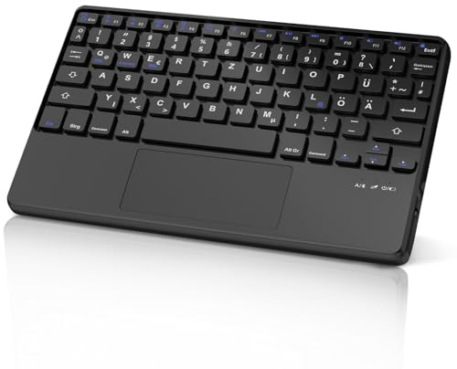 IVEOPPE Bluetooth-pekplatta tangentbord, lätt och smalt för iOS iPad 11. A16/10. 10,9 tum, iPad Pro/Air/mini, Mac, Android Tablet Samsung Galaxy, Xiaomi Pad, Huawei, Honor, svart