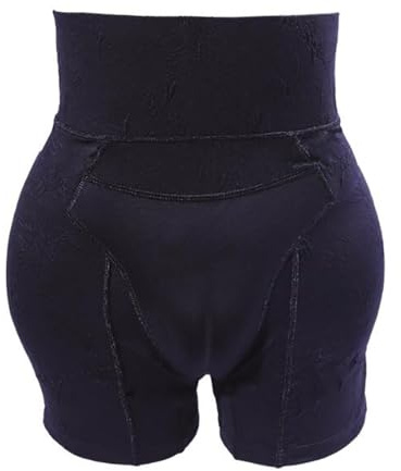 KRLZKID Men Hiding Boxer Shorts Shapewear Butt Lifter Camel Toe Underwear For Crossdresser Transgender Briefs,Black-XL