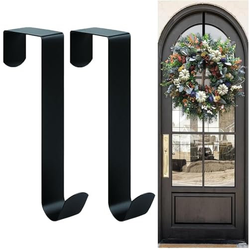 Christmas Front Door Wreath Hanger Hook for Home Decor - Valentine's & Easter Holiday Mounting