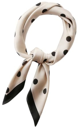 VALICLUD Sciarpa Leggera Donna in Tessuto Sintetico Protezione Solare e Calore, Foulard a Forma Quadrangolare Chic Beige per Ogni Occasione
