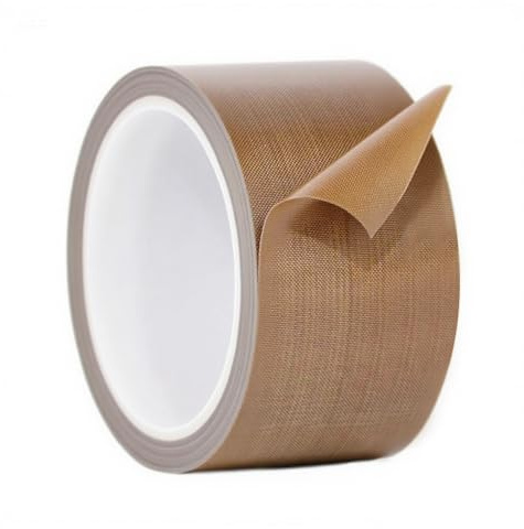 Misuyue Nastro in teflon da 40 mm, resistente al calore, spessore 0,13 mm, in PTFE, per macchina sottovuoto, sigillante a impulsi (marrone)