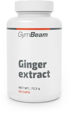 GymBeam Zenzero in Capsule - Estratto di Zenzero 12:1, 650mg, Integratore per laDigestione, 6% Gingeroli, Vegano, Senza Glutine e Lattosio, Supporto Intestinale e Immunitario, Non OGM, 90 cps