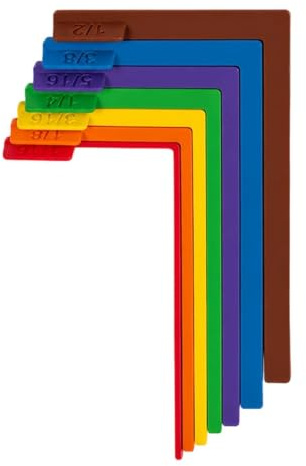7 Pcs Paper Crafting Alignment Guides with Case, Precise Crafting Tool