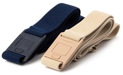 Womens Belts for Jeans, Invisible Flat Buckle Belt, Adjustable Stretch Fit