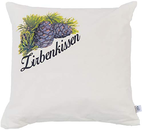 Zirbenkissen Zirbe mit Inlett 40x40 cm befüllt mit Zirbenspänen aus Zirbenholz